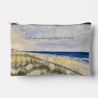 cute make up zipper pouch beach design アクセサリーポーチ