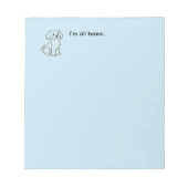 Cute Maltese Dog ノートパッド (正面)