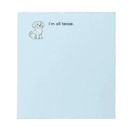 Cute Maltese Dog ノートパッド