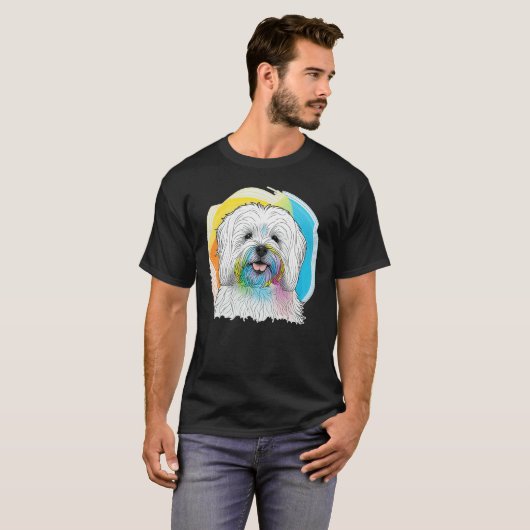 Cute Maltese Dog on Maltese dog   1 Tシャツ (正面フル)
