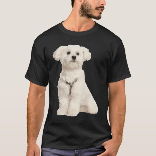 Cute Maltese Tシャツ (正面)
