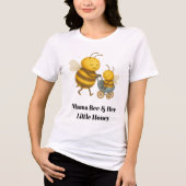 Cute Mama Bee & Her Little Honey Mother's Day  トライブレンドＴシャツ (正面)
