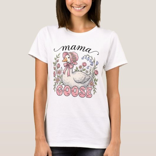 Cute Mama goose word art  Tシャツ (正面)