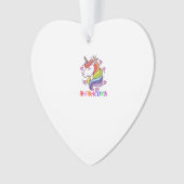 Cute Mamacorn Unicorn Mom Birthday Outfit Rainbow  オーナメント (正面)