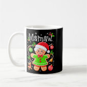 Cute Mamaw Gingerbread Family Matching Christmas C コーヒーマグカップ (左)