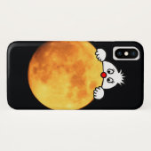 Cute man in the moon Case-Mate iPhoneケース (裏面(横))