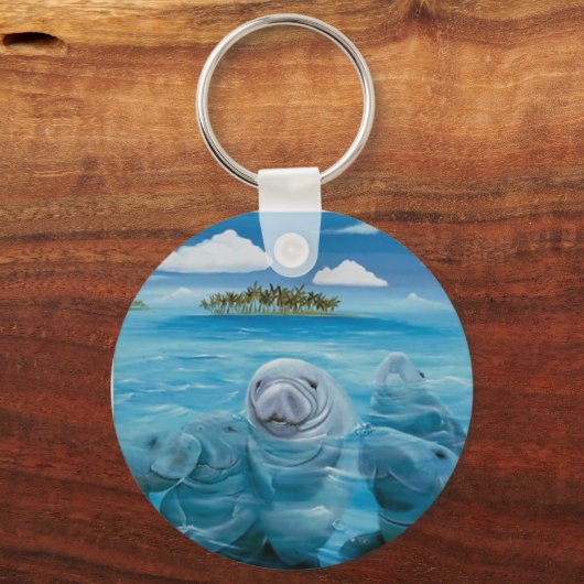 Cute Manatee Basic Key Chain キーホルダー (正面)