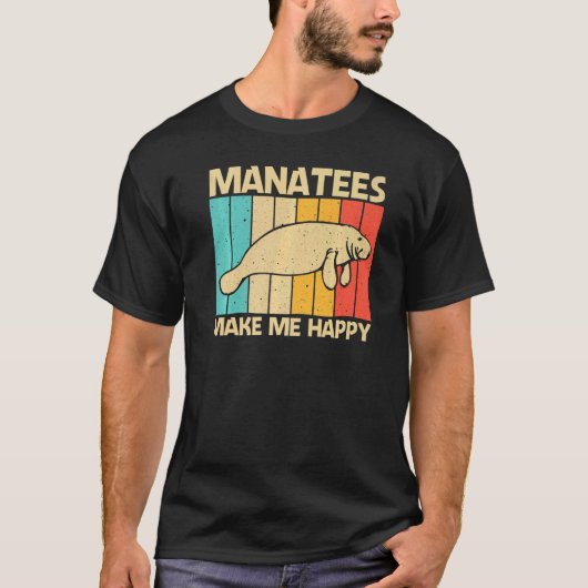 Cute Manatee For Men Women Sea Cow Dugong Manatee Tシャツ (正面)