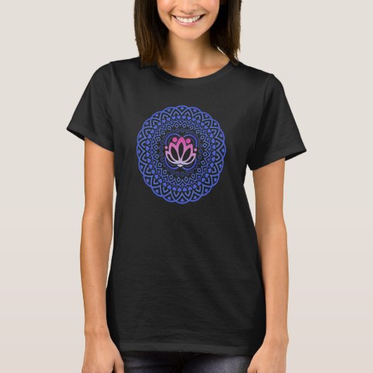 Cute Mandala Circle Spiritual Geometry Graphic Tシャツ (正面)