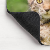 Cute Maneki Neko Cat Kitten Funny Beckoning Pose マウスパッド (コーナー)