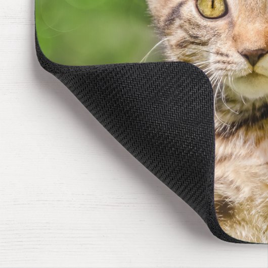 Cute Maneki Neko Cat Kitten Funny Beckoning Pose マウスパッド (コーナー)