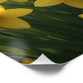 Cute March Hedgehog with Aquamarine Heart ポスター (コーナー)