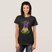 Cute Mardi Gras French Bulldog Dog Dad Dog Mom Mas Tシャツ (正面フル)