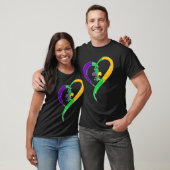 Cute Mardi Gras Heart Funny Fleur-De-Lis Mardi Gra Tシャツ (ユニセックス)