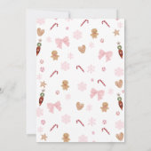 Cute Marron Sugar Plum Fairy Nutcracker Birthday  招待状 (裏面)