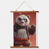 Cute Martial Arts Panda Wall Art Set of 3 Kids Roo 吊り下げ型タペストリー (正面)