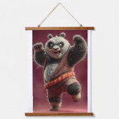 Cute Martial Arts Panda Wall Art Set of 3 Kids Roo 吊り下げ型タペストリー (正面3)