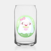 Cute Matcha Latte Ghost ガラス缶 (正面)