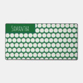 Cute Matcha Latte Ghost デスクマット (正面)