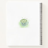 Cute Matcha Latte Pastel Green Spiral Notebook ノートブック (裏面)