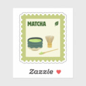 Cute Matcha Stamp シール (シート)