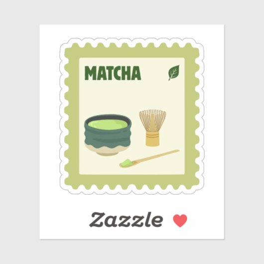 Cute Matcha Stamp シール (シート)