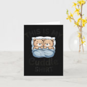 Cute Matching Bear This Is My Cuddle カード (黄色い花)