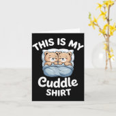 Cute Matching Bear This Is My Cuddle カード (黄色い花)