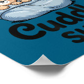 Cute Matching Bear This Is My Cuddle  ポスター (角)