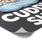 Cute Matching Bear This Is My Cuddle  ポスター (角)