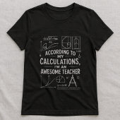 Cute Math Formula Tee, Funny Awesome Teacher Tシャツ