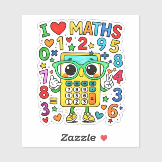 Cute Math Owl Sticker for Kids School Fun シール (シート)