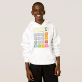 Cute Maths Calculator Hoodie for Kids School (正面フル)