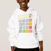 Cute Maths Calculator Hoodie for Kids School (正面)