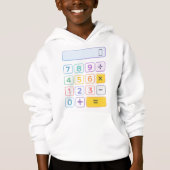 Cute Maths Calculator Hoodie for Kids School (正面)