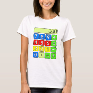 Cute Maths Calculator Numbers Cartoon T Shirt Kids Tシャツ