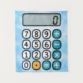 Cute Maths Calculator Poster for Kids タペストリー (正面)