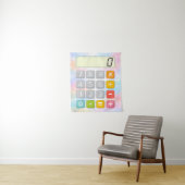 Cute Maths Calculator Poster for Kids タペストリー (インサイチュ)