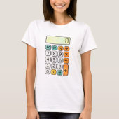 Cute Maths Calculator T Shirt for Kids School Tシャツ (正面)