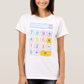 Cute Maths Calculator T Shirt for Kids School Tシャツ (正面)