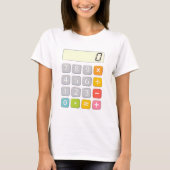 Cute Maths Calculator T Shirt for Kids Tシャツ (正面)