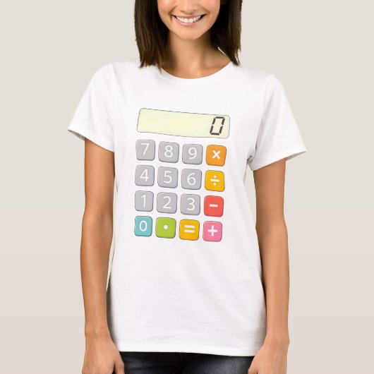 Cute Maths Calculator T Shirt for Kids Tシャツ (正面)