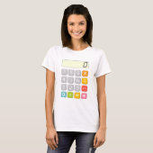 Cute Maths Calculator T Shirt for Kids Tシャツ (正面フル)