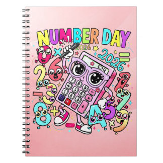 Cute Maths Number Day Notebook for Primary School ノートブック