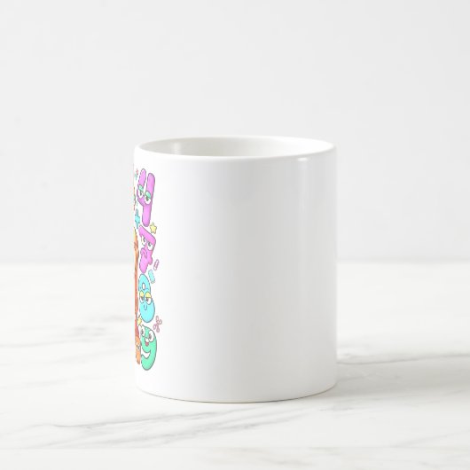 Cute Maths Numbers Calculator Mug for Kids コーヒーマグカップ (中央)