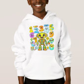 Cute Maths Numbers Emoji Cartoon Hoodie Kids UK!! (正面)