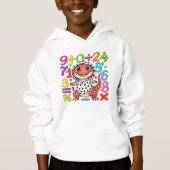 Cute Maths Numbers Hoodie for Kids School (正面)