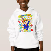 Cute Maths Numbers Mouse Number Day Hoodie Kids UK (正面)