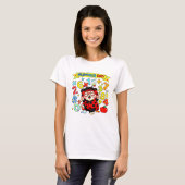 Cute Maths Numbers Santa Cartoon T Shirt Kids UK ! Tシャツ (正面フル)