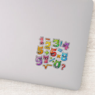 Cute Maths Numbers Sticker for Kids Learning UK シール